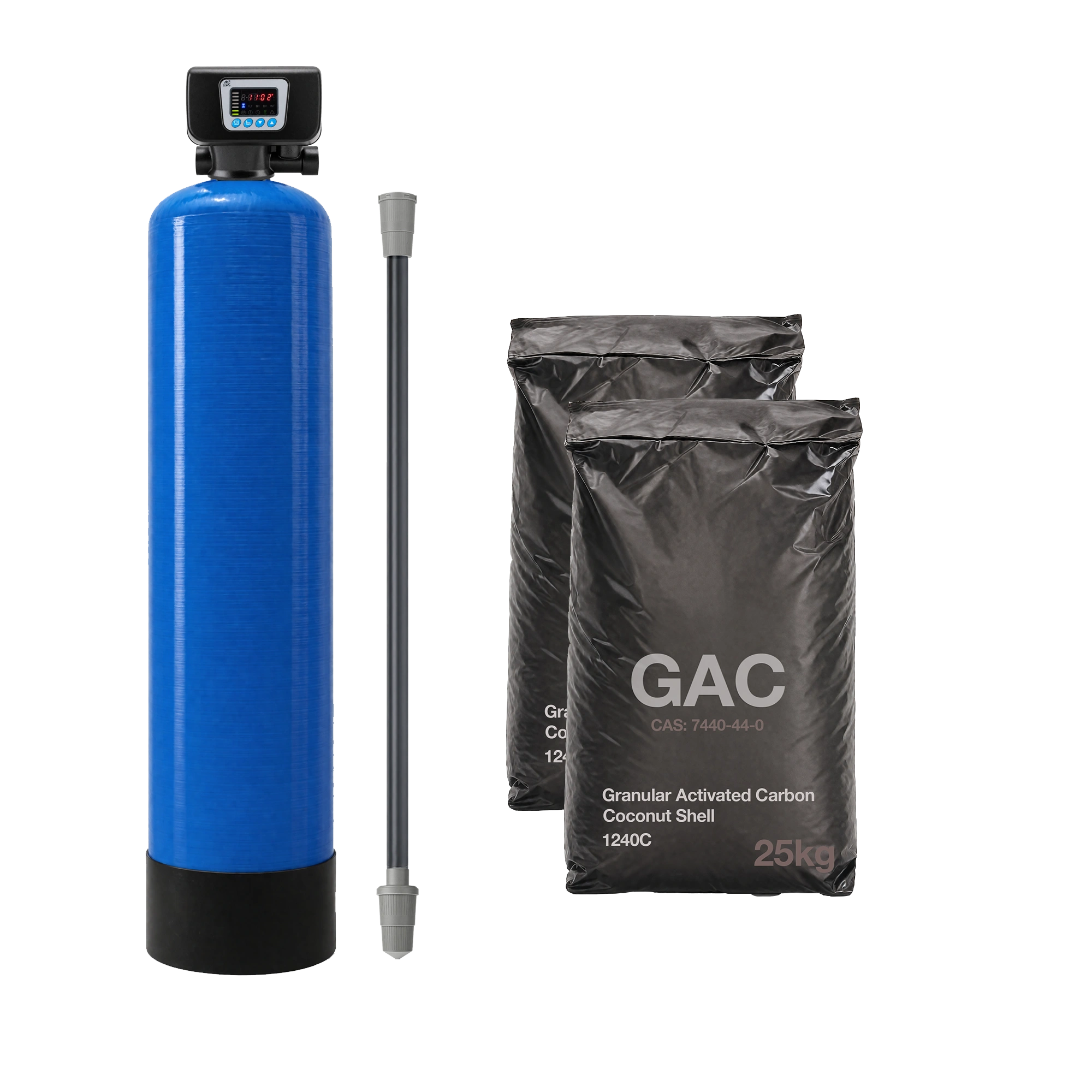 GAC 10X54 Activated Carbon Block 50 Litre FRP with Auto Backwash