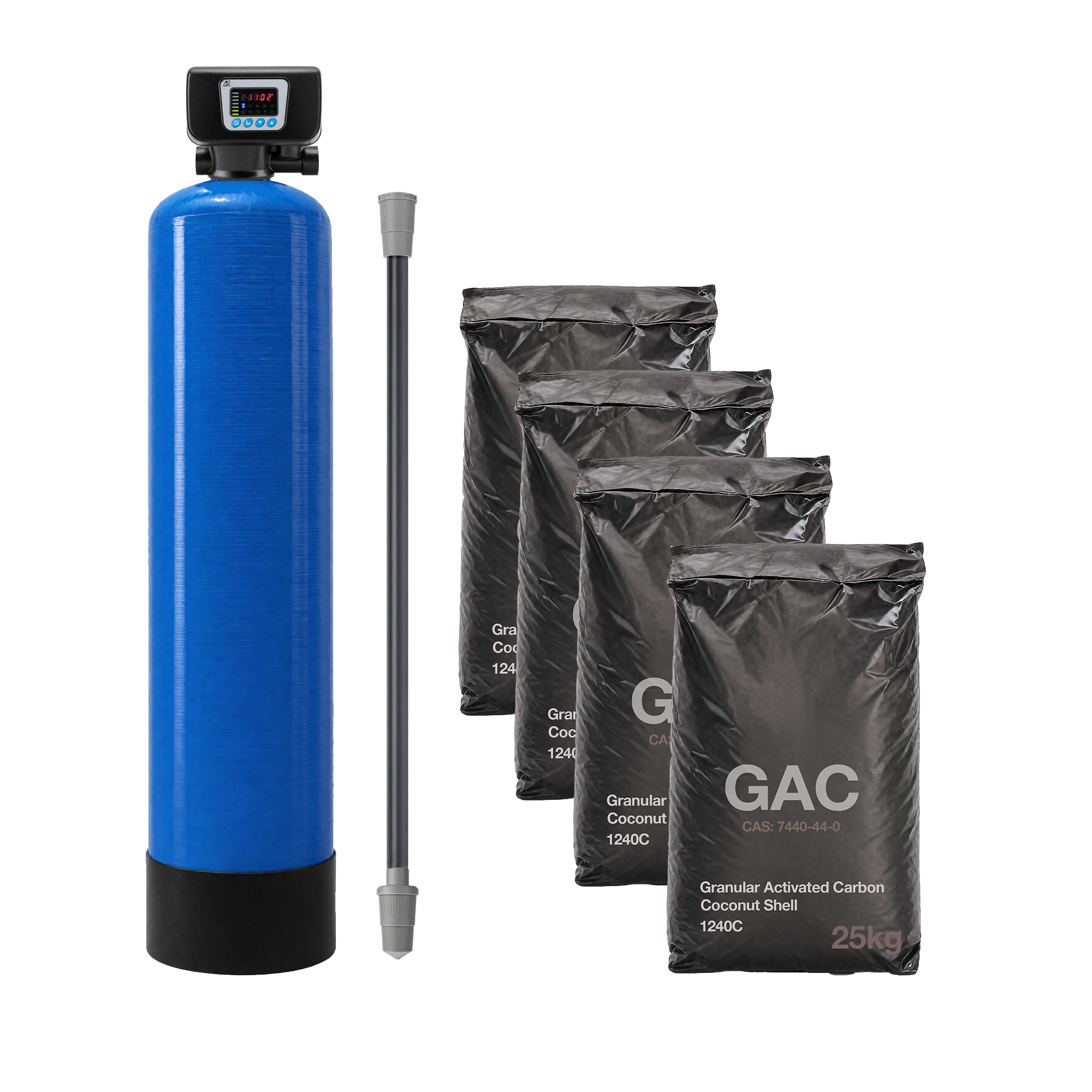 GAC 14X65 Activated Carbon Block 120 Litre FRP with Auto Backwash