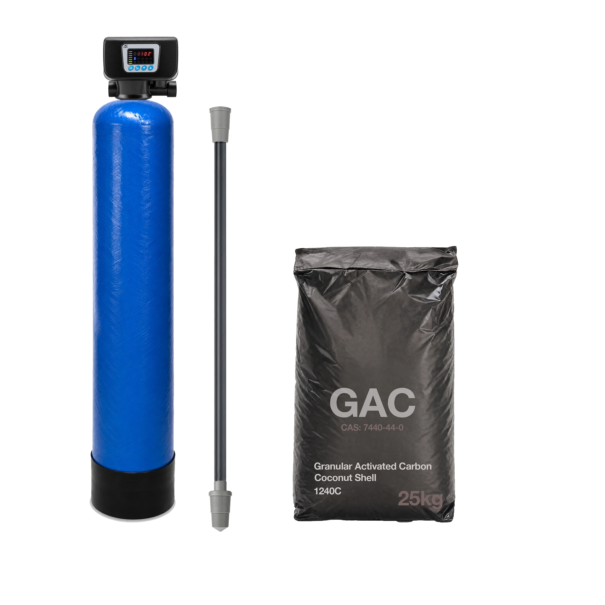 GAC 8X44 Activated Carbon Block 30 Litre FRP with Auto Backwash