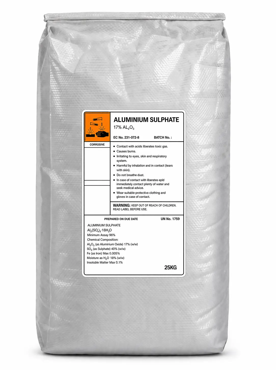 Aluminium Sulphate (Alum) - 25kg