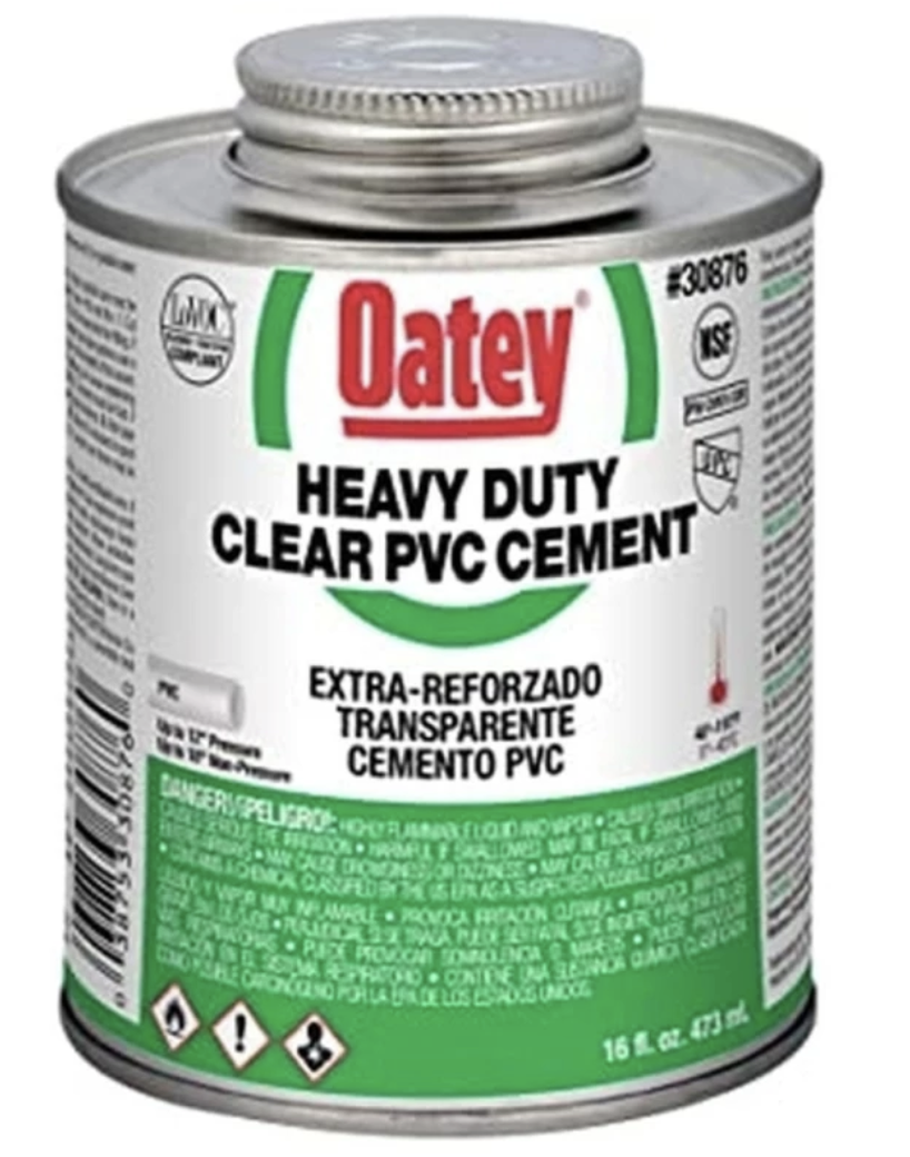 OATEY PVC HP CEMENT HEAVY DUTY CLEAR 473ml