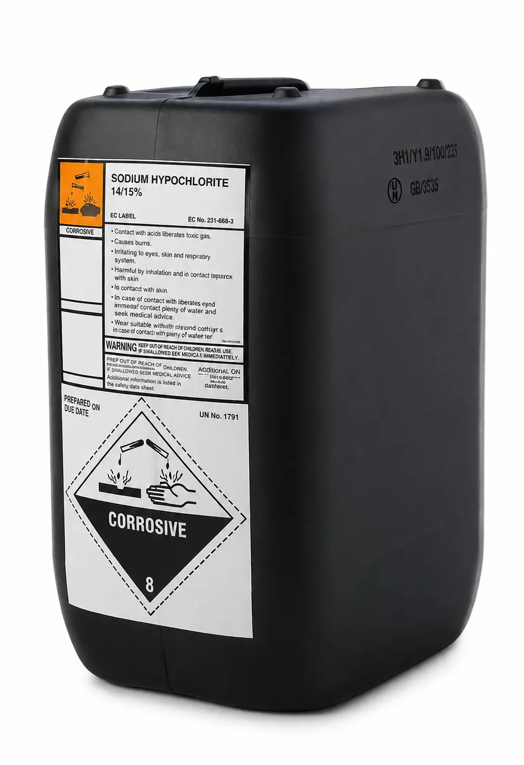 Sodium Hypochlorite 25L